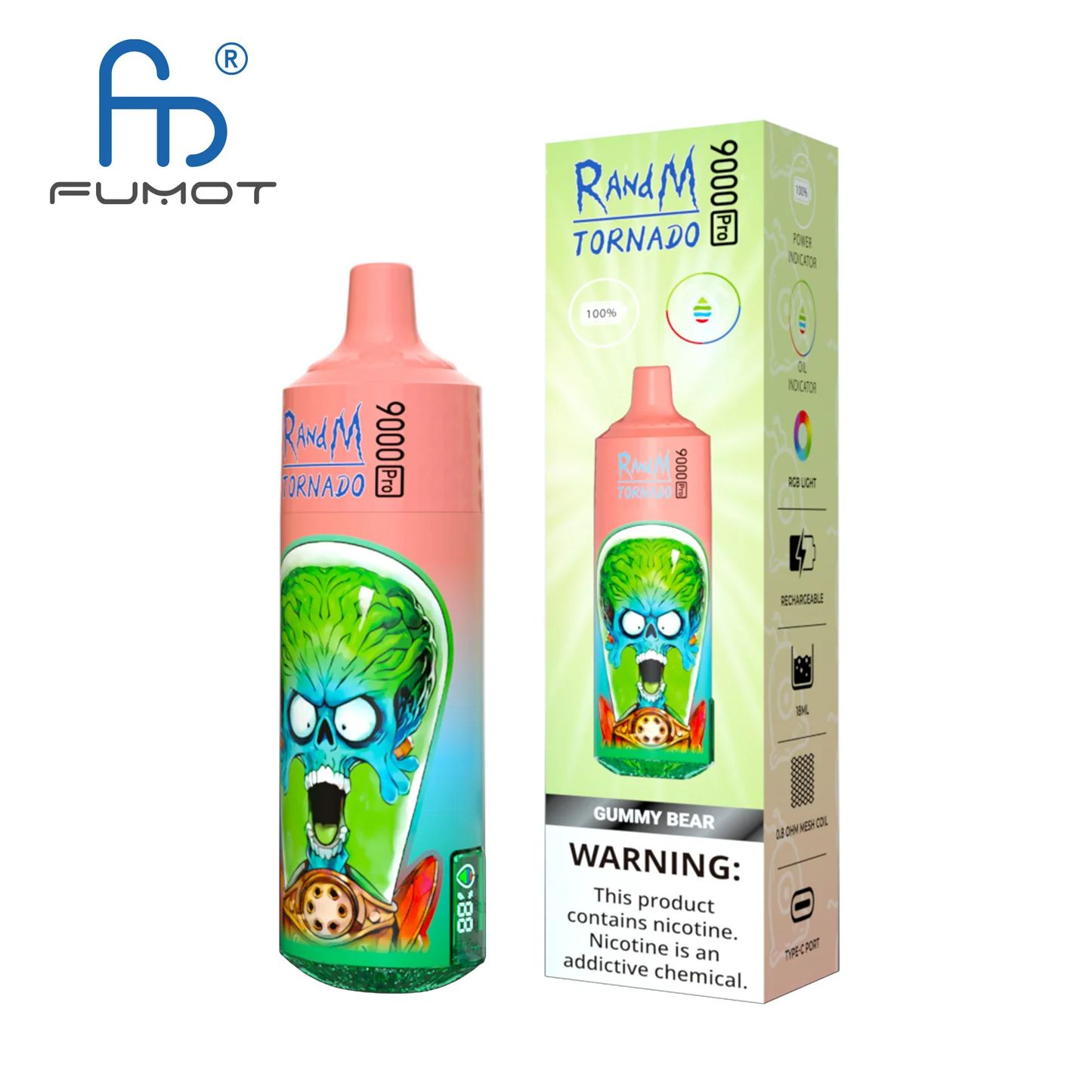 RandM Tornado 9000 Pro: A Vaping Innováció Csúcsa