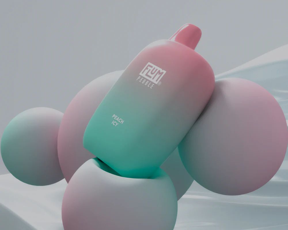 Flum Pebble Peach Icy：爽快なピーチメンソールで新たなVape体験を！