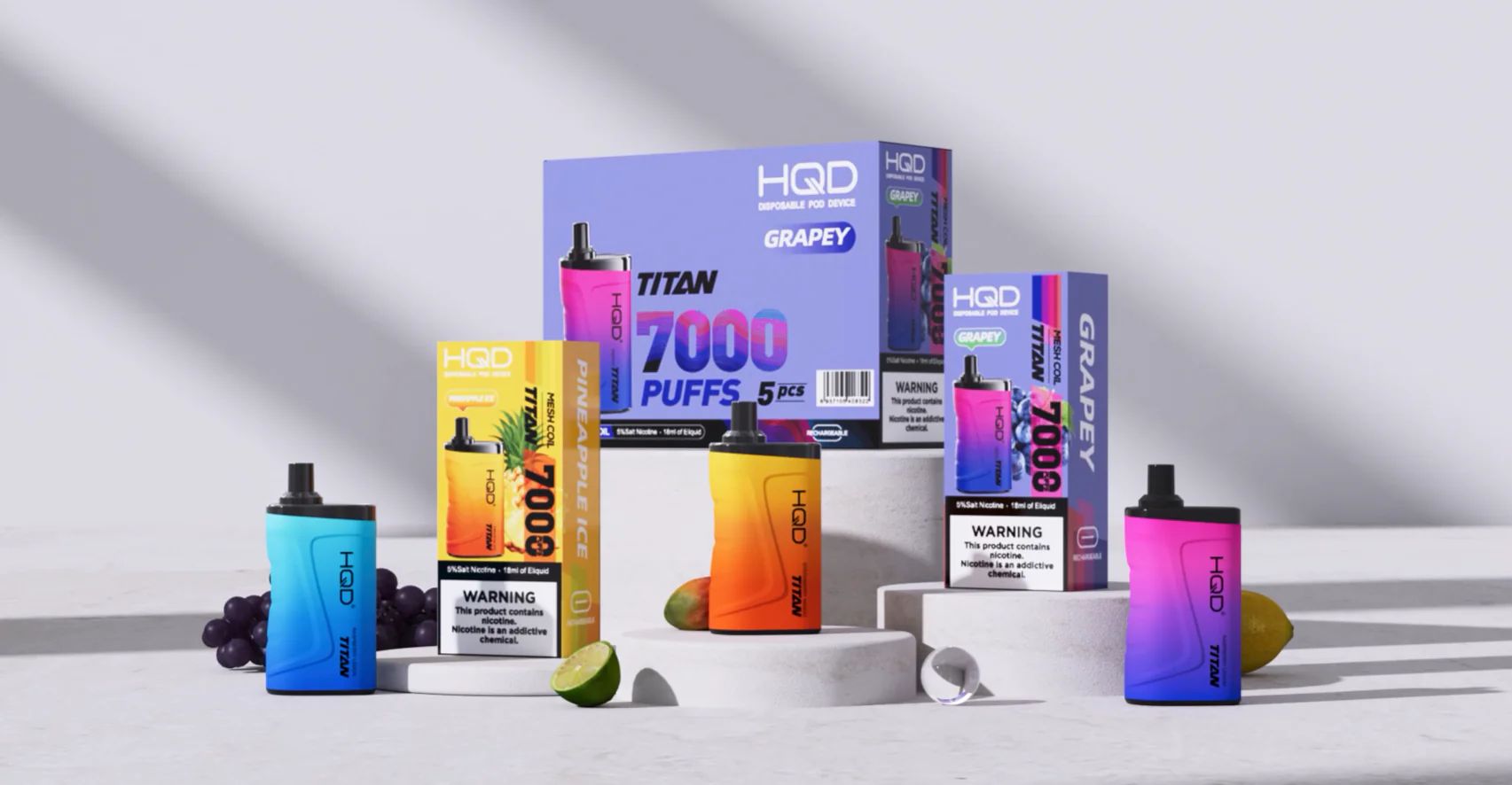 HQD TITAN 7000：長時間使用を実現する高性能使い捨て電子タバコ